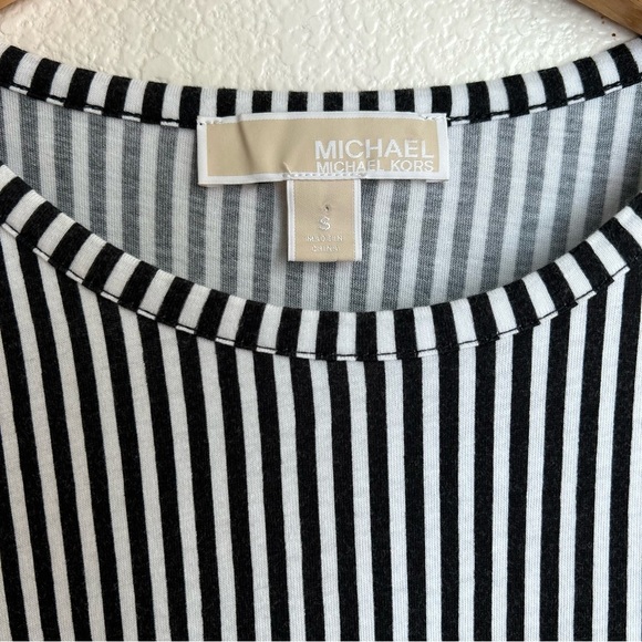 Michael Kors | Striped Black and White Women's Top - Picture 2 of 7